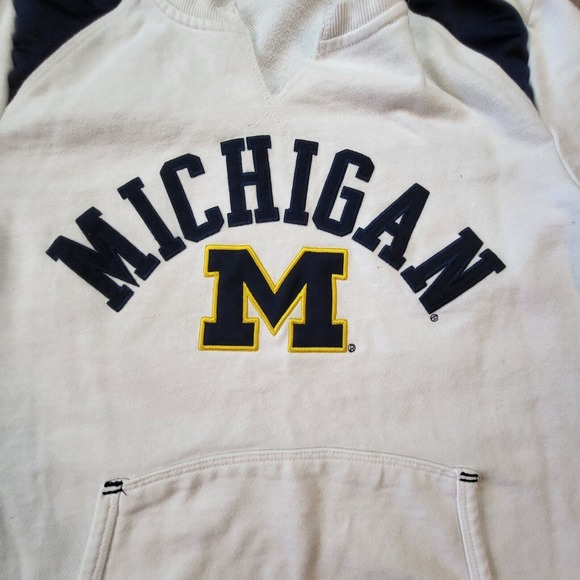 University Of Michigan Champion Sweatshirt Size Large White Pullover - Picture 5 of 8
